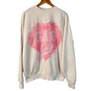 Nicki Minaj 2024 Gag City White Crewneck Pink Friday 2 World Tour Sweatshirt M
